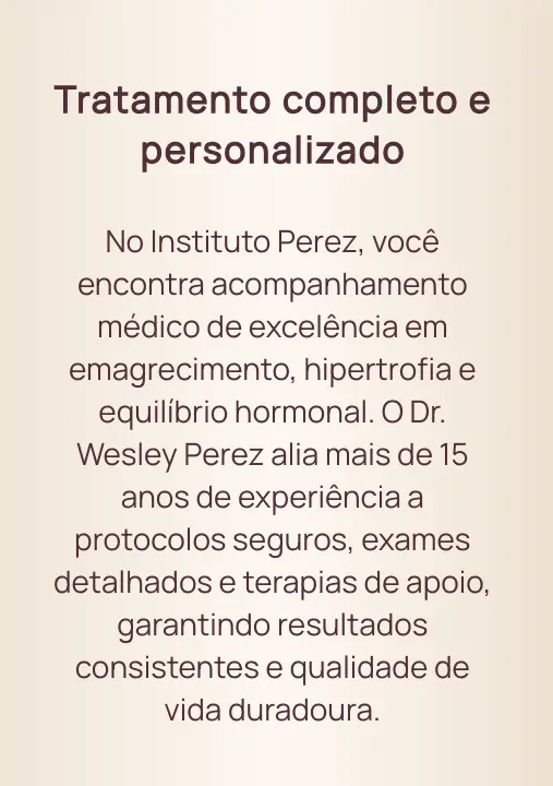 Tratamento completo e personalizado